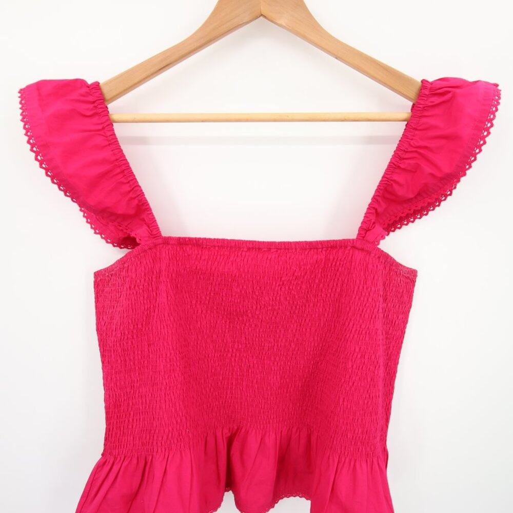 Roller Rabbit Pink Smocked Top - Picture 2 of 11